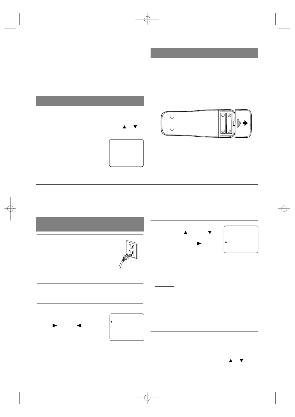 Set up for use, Installing the batteries, Channel set up for the first time | External input mode | Emerson EWC1301 User Manual | Page 10 / 32