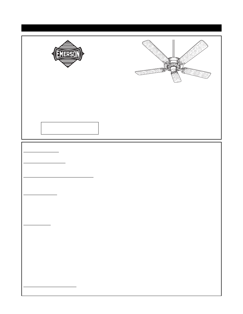 Emerson CF759PB00 User Manual | 10 pages