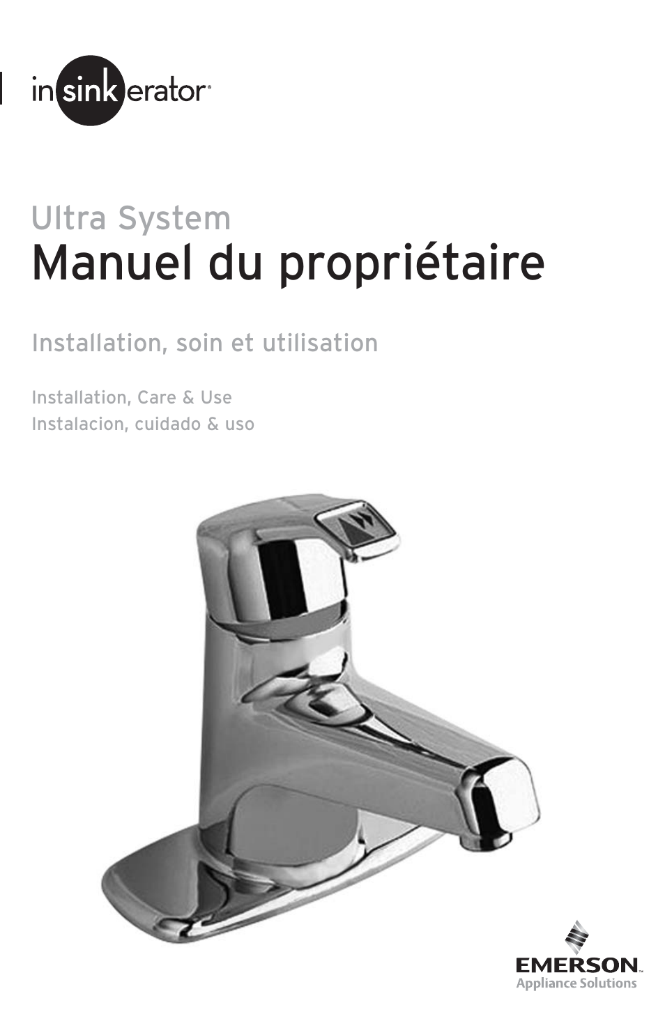 Manuel du propriétaire, Ultra system | Emerson UW User Manual | Page 21 / 31