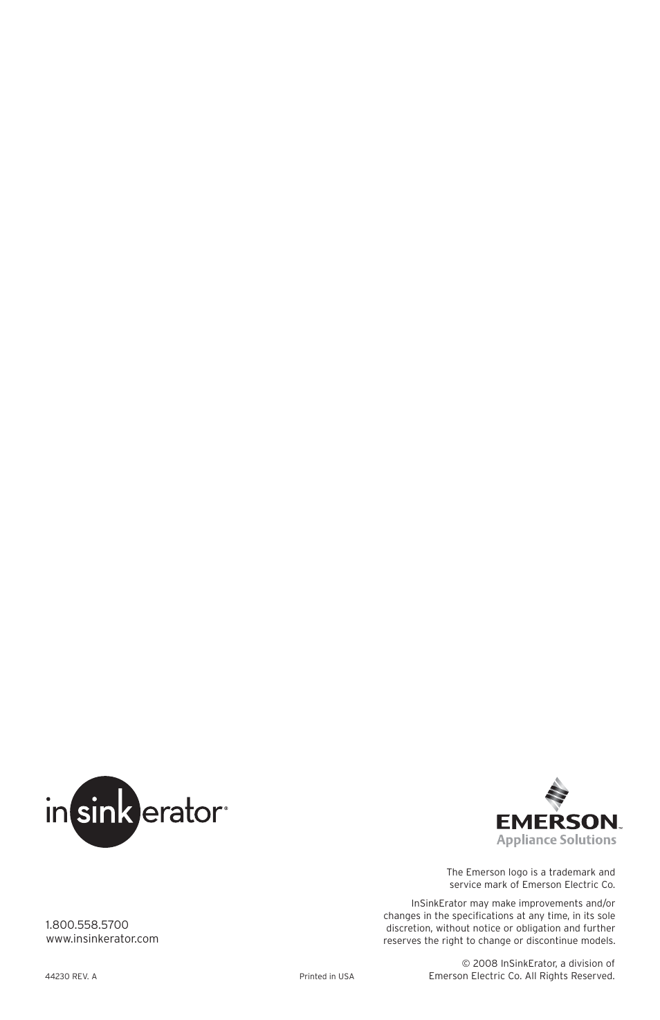 Emerson UW User Manual | Page 31 / 31