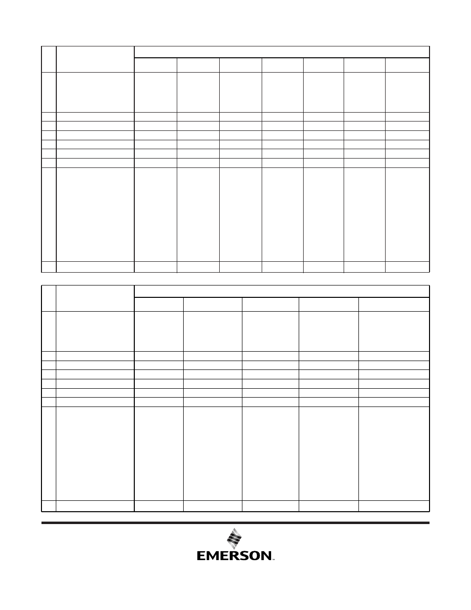 Repair parts listing | Emerson CF711PBOO User Manual | Page 12 / 12