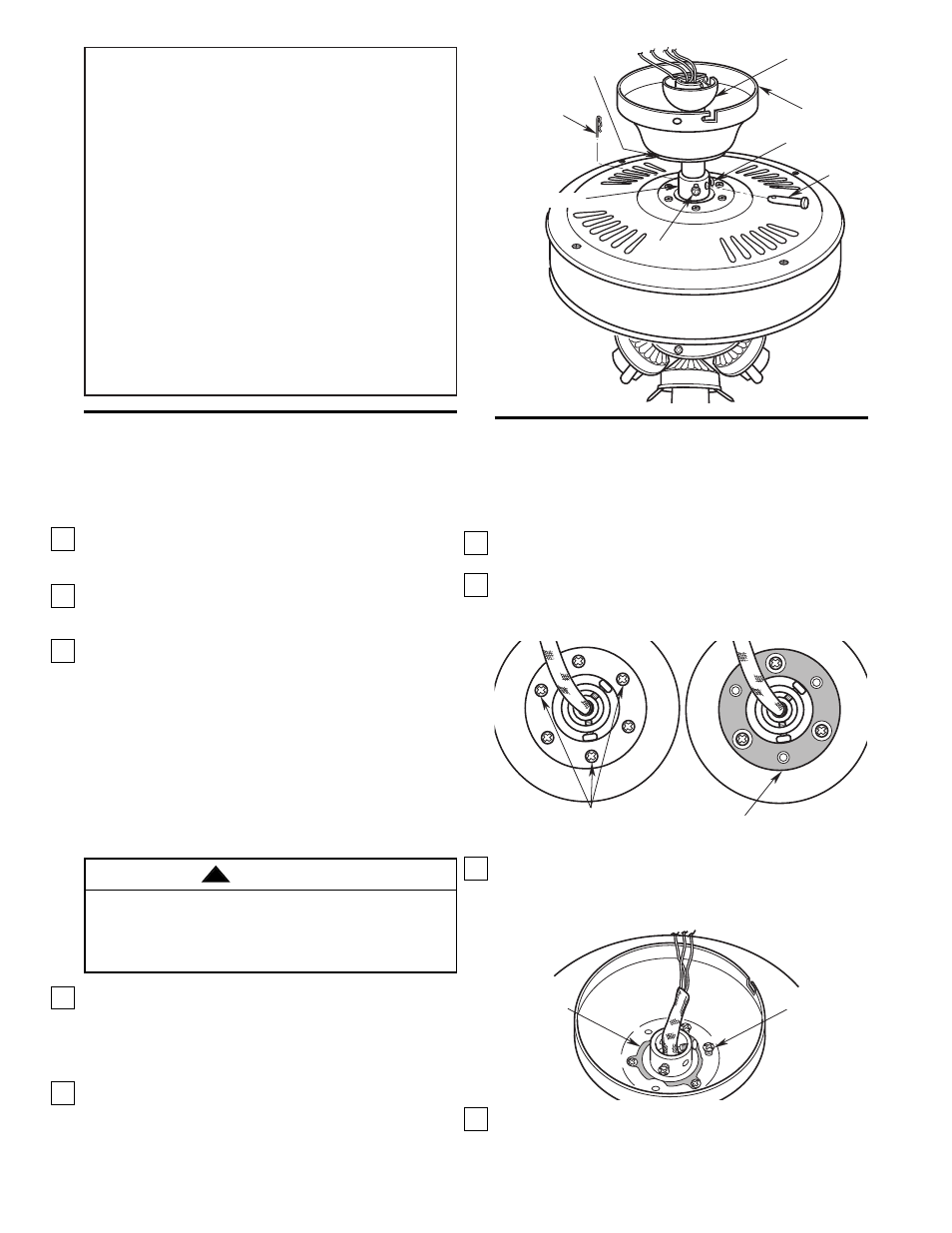 Installing the hanger ball/downrod assembly | Emerson CF711PBOO User Manual | Page 4 / 12