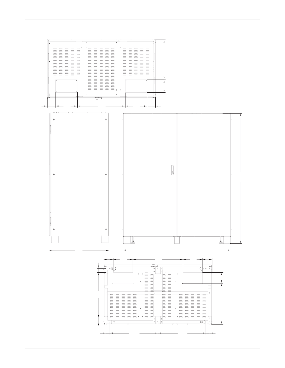 Figure 11 large battery cabinet dimensions | Emerson Liebert NX 50 and 60 Hz User Manual | Page 38 / 132