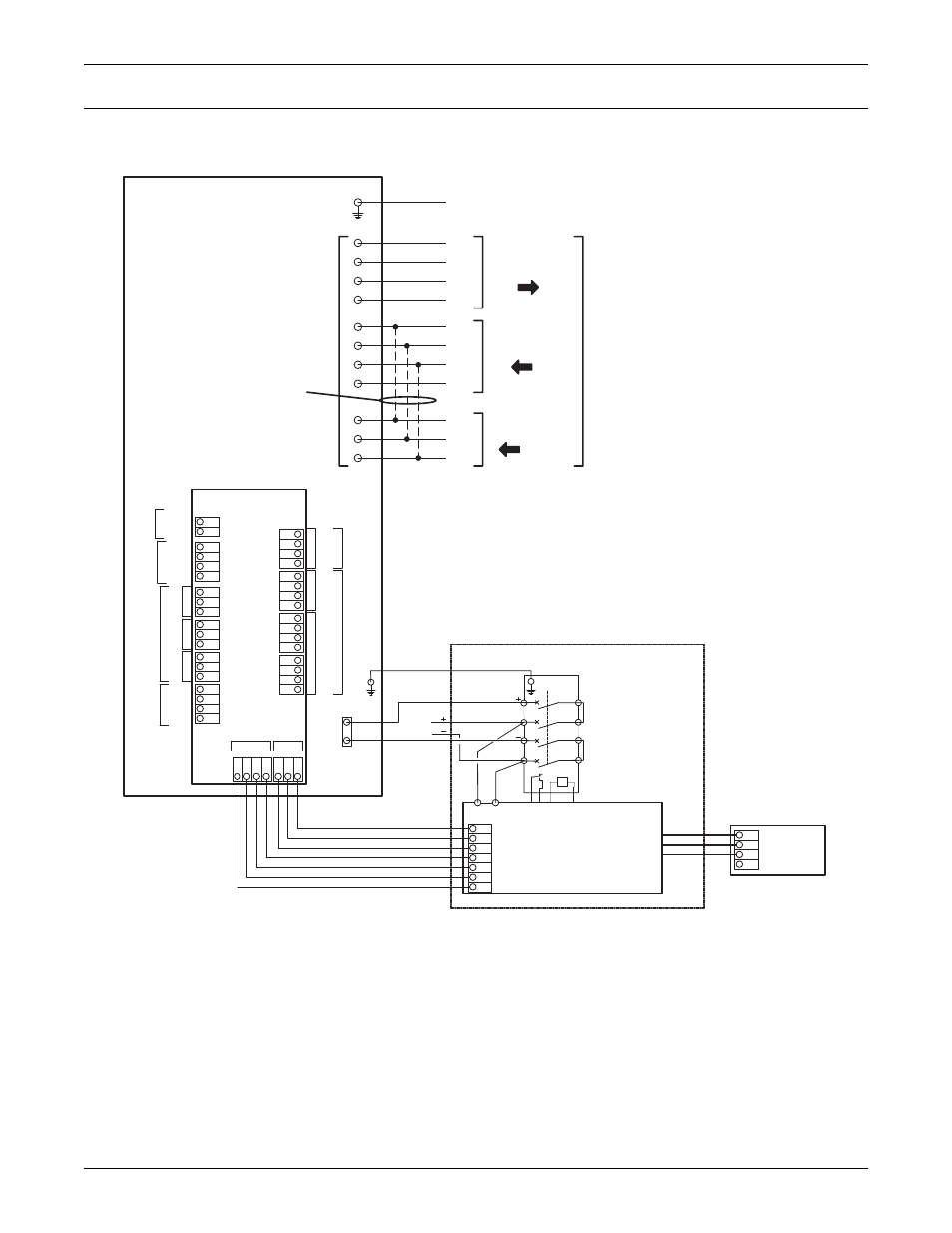 0 installation drawings, Figure 40 electrical connections, Nstallation | Rawings, N – refer to 5.0 - installation drawings, Installation drawings 55, Monitoring board-u2, Bcb box | Emerson Liebert NX 50 and 60 Hz User Manual | Page 67 / 132