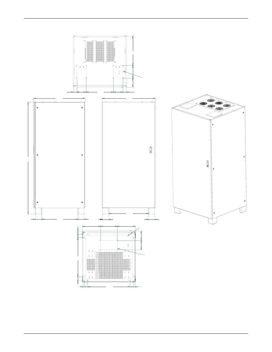 Installation drawings 71 | Emerson Liebert NX 50 and 60 Hz User Manual | Page 83 / 132