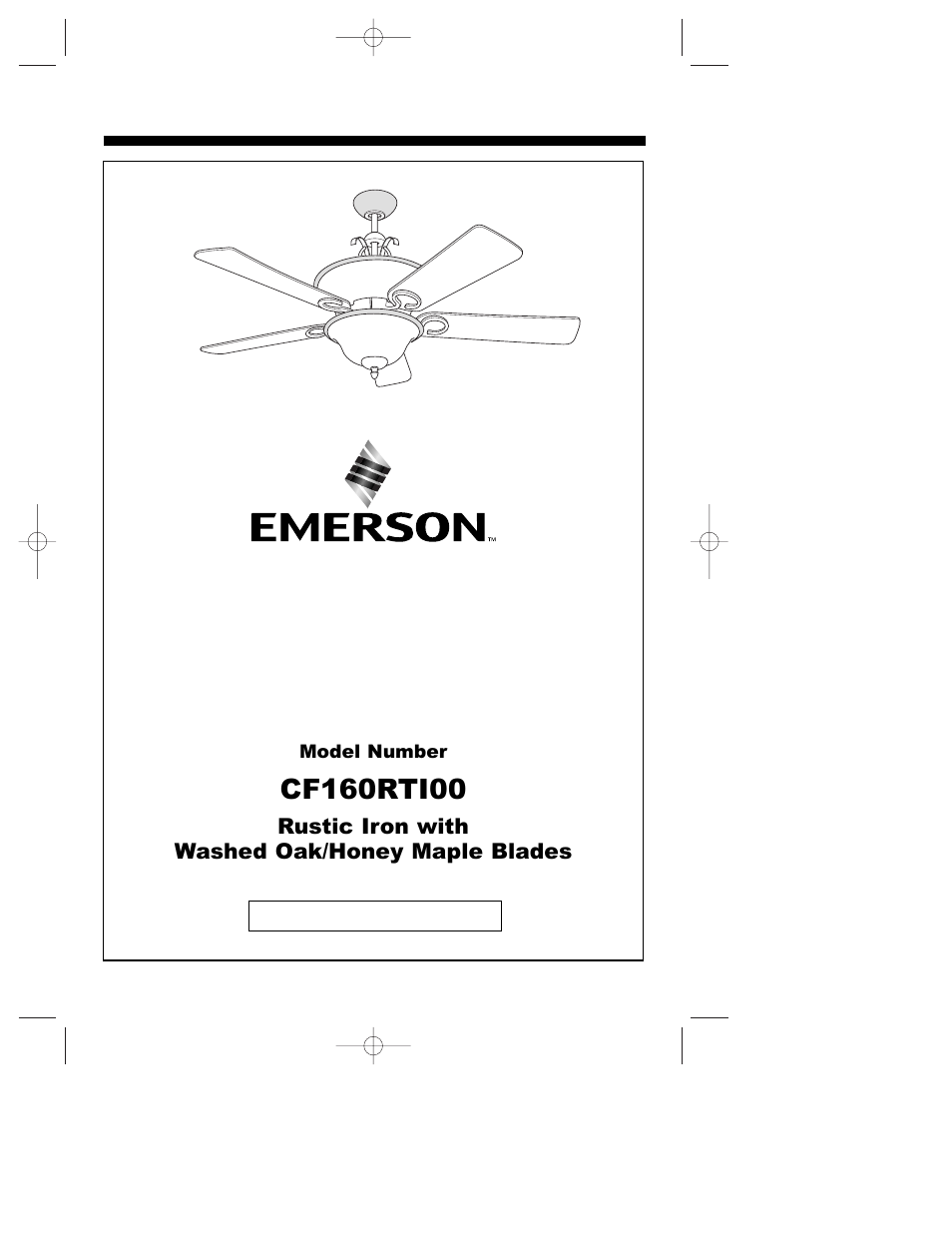 Emerson RUSTICO CF160 User Manual | 16 pages