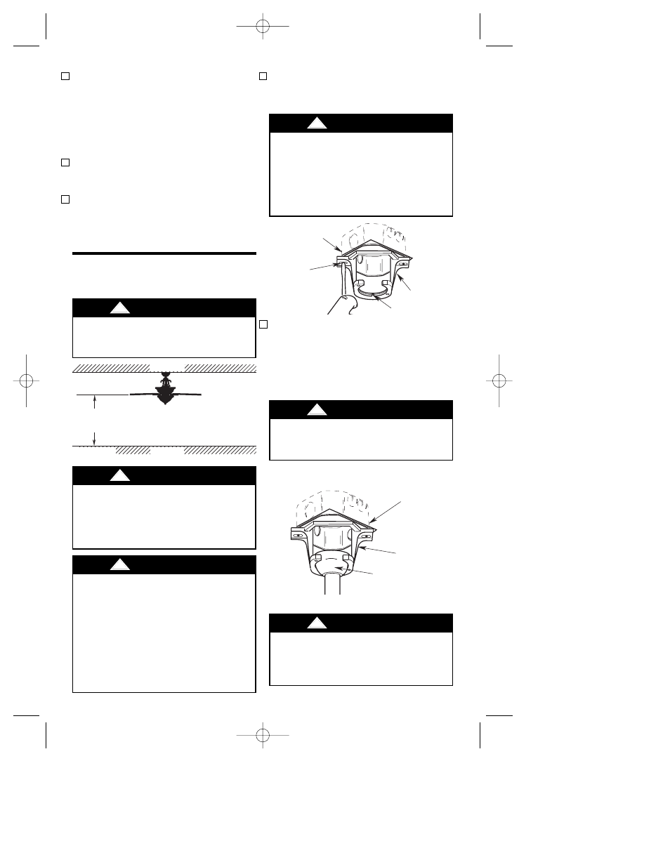 How to hang your ceiling fan, Warning | Emerson RUSTICO CF160 User Manual | Page 8 / 16