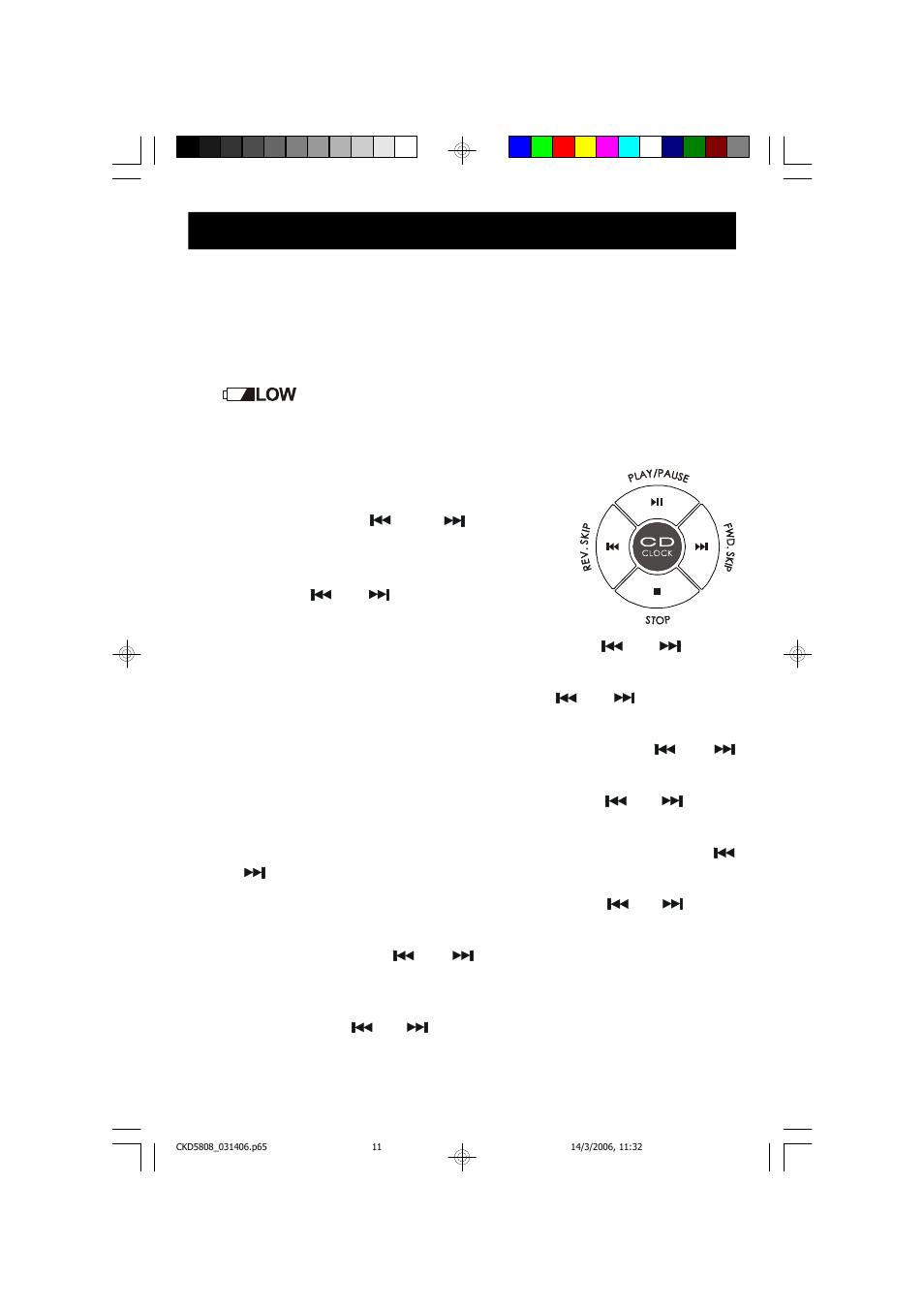 Operating instructions, A word about the and controls | Emerson Radio CKD5808 User Manual | Page 12 / 39