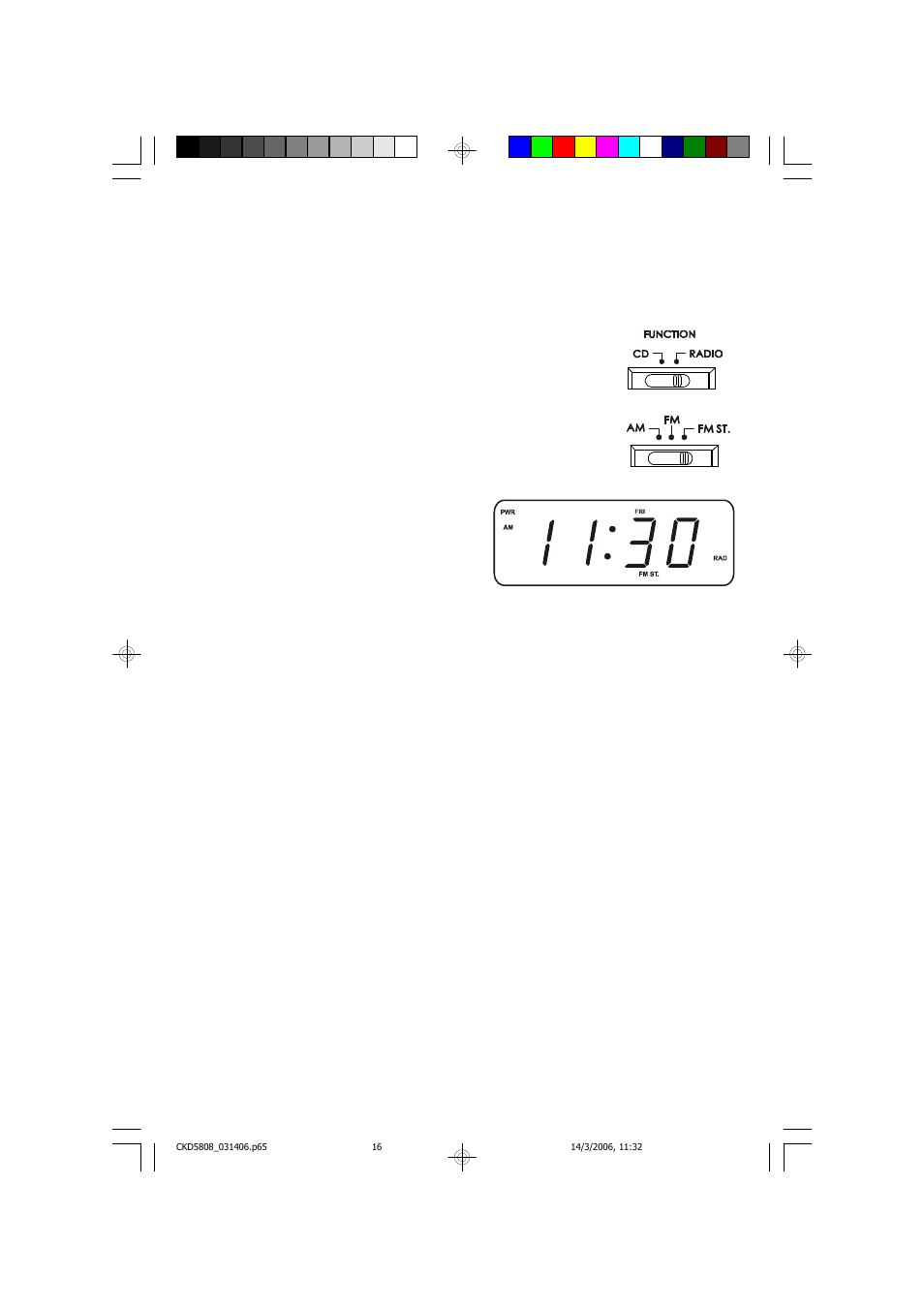 Listening to the radio | Emerson Radio CKD5808 User Manual | Page 17 / 39