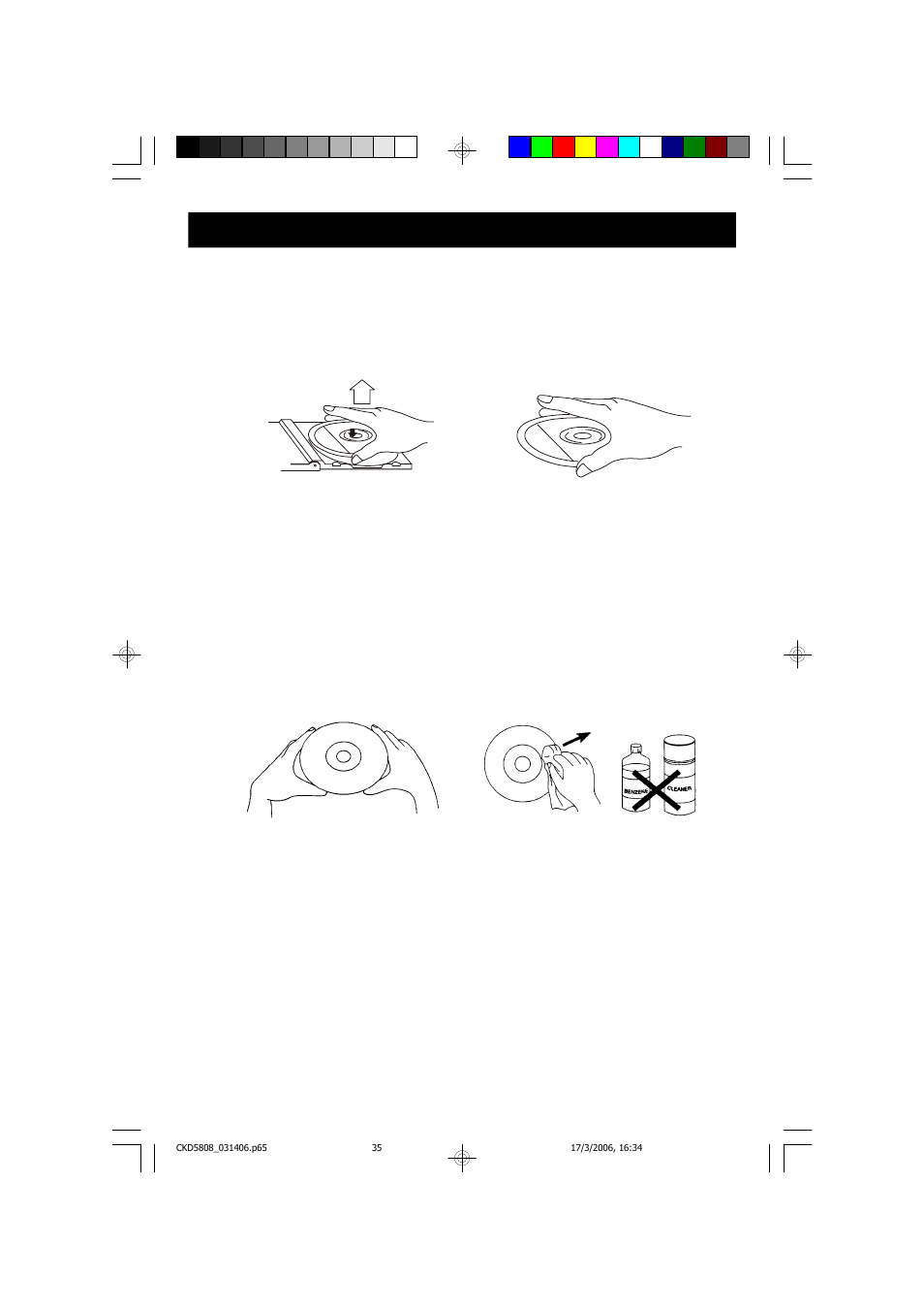 Care and maintenance, Compact disc care | Emerson Radio CKD5808 User Manual | Page 36 / 39