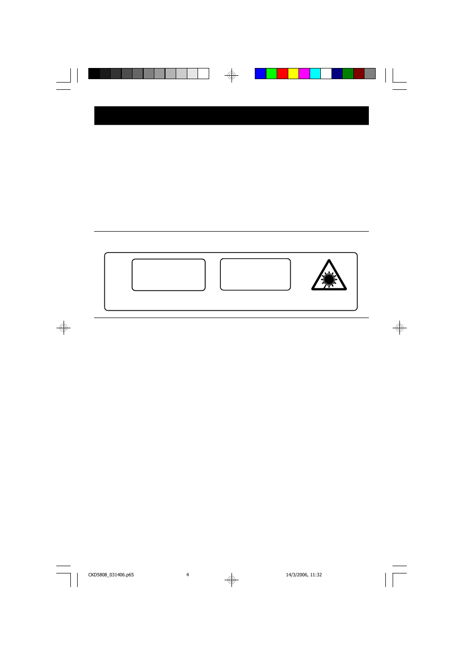 Class 1 laser product | Emerson Radio CKD5808 User Manual | Page 5 / 39