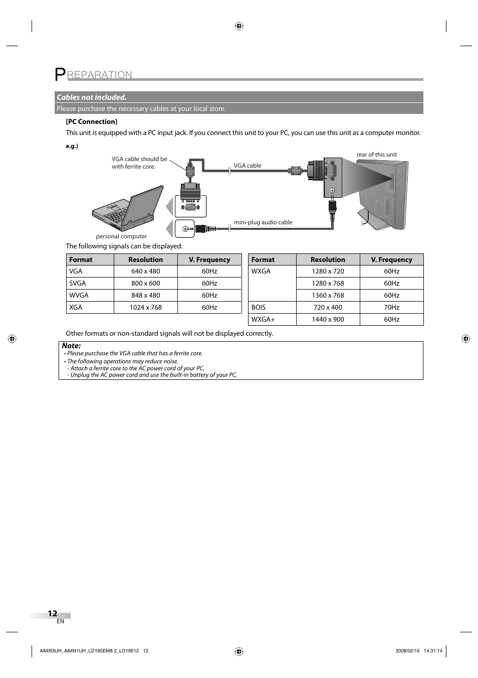 Reparation | Emerson LD195EM8 7 User Manual | Page 12 / 96