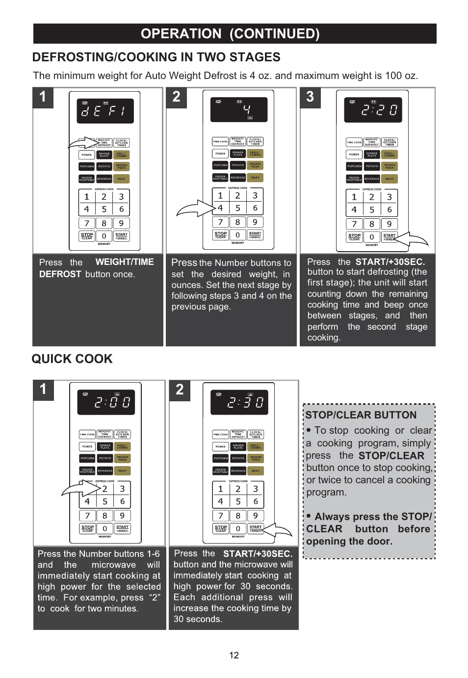Emerson MWG9115SL User Manual | Page 13 / 30