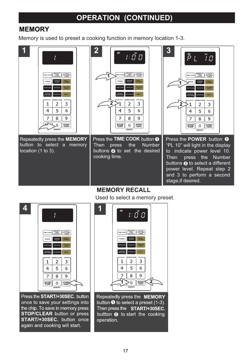 Emerson MWG9115SL User Manual | Page 18 / 30