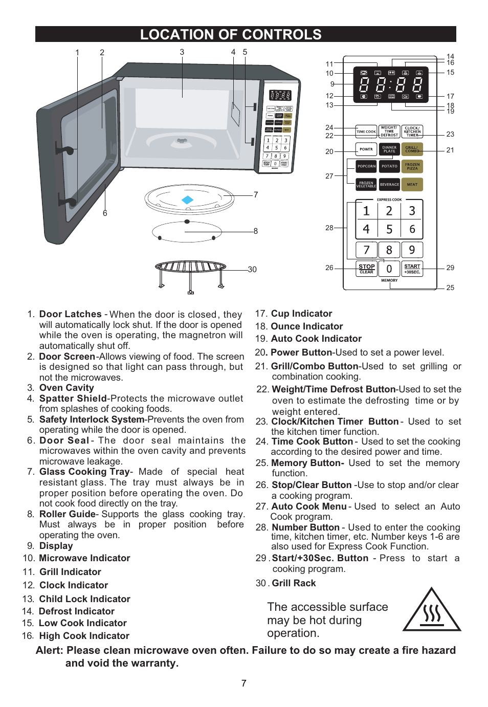 7khdffhvvleohvxuidfh pd\ehkrwgxulqj rshudwlrq | Emerson MWG9115SL User Manual | Page 8 / 30