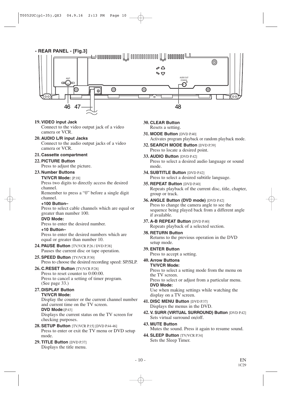 Emerson EWC19T4 User Manual | Page 10 / 56