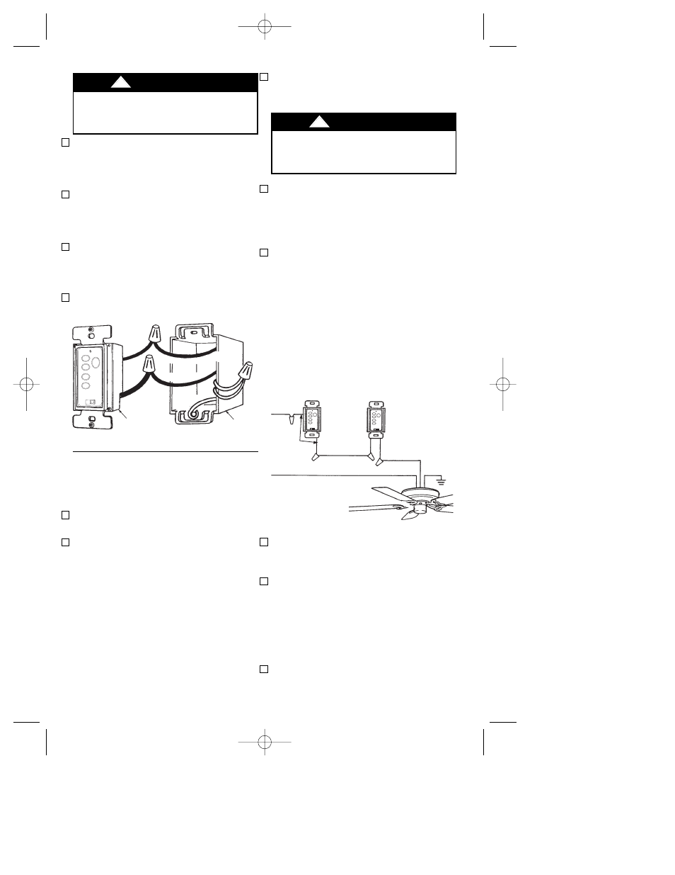 Warning, Way wirlng diagram: new construction, Way installation | Emerson KF240PRZ00 User Manual | Page 14 / 20