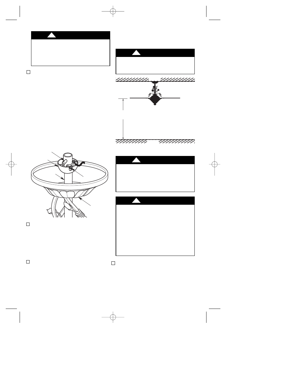 Warning, How to hang your ceiling fan | Emerson KF240PRZ00 User Manual | Page 9 / 20