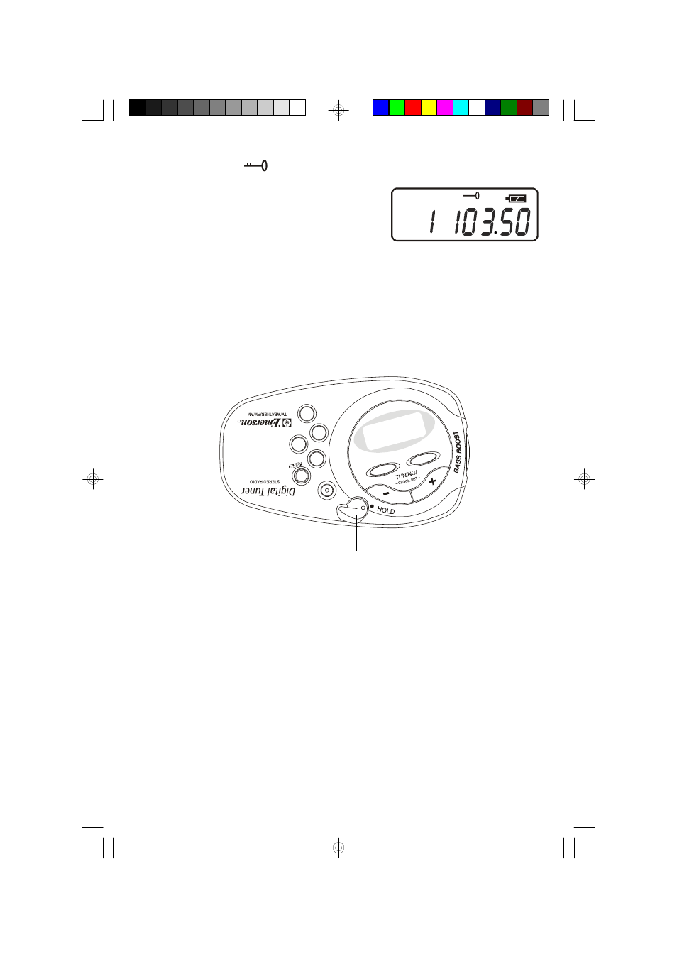 Hold switch | Emerson Radio HR2003 User Manual | Page 9 / 19