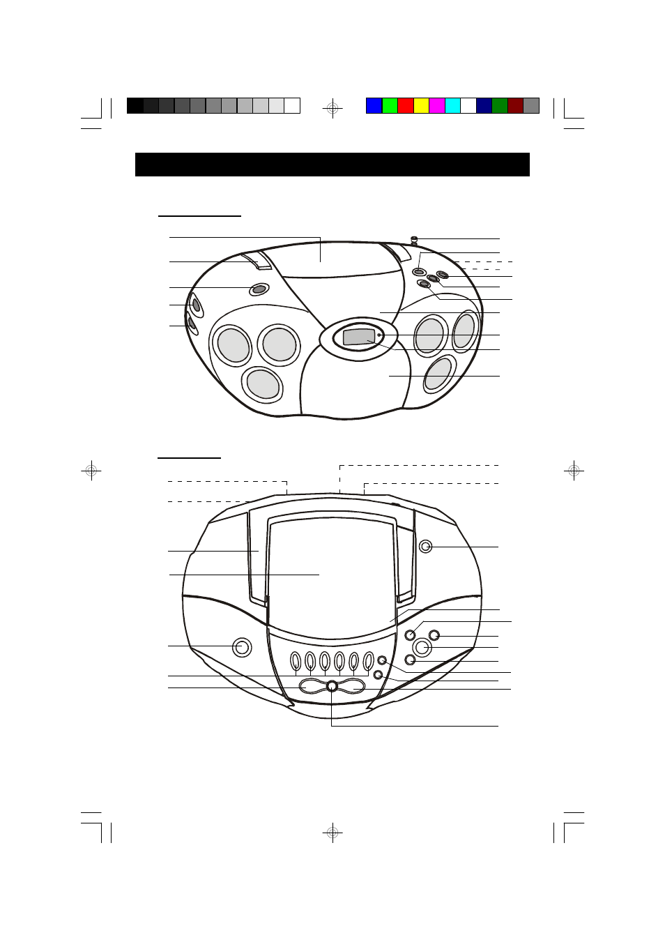 Location of controls and indicators | Emerson Radio PD6850 User Manual | Page 8 / 30