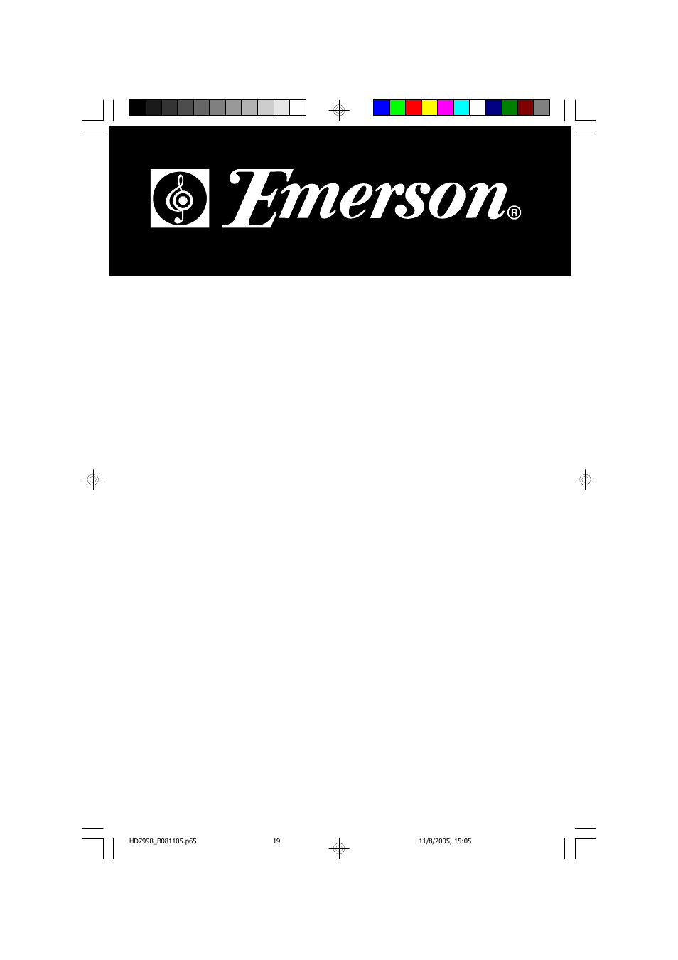 Emerson Radio HD7998 User Manual | 19 pages