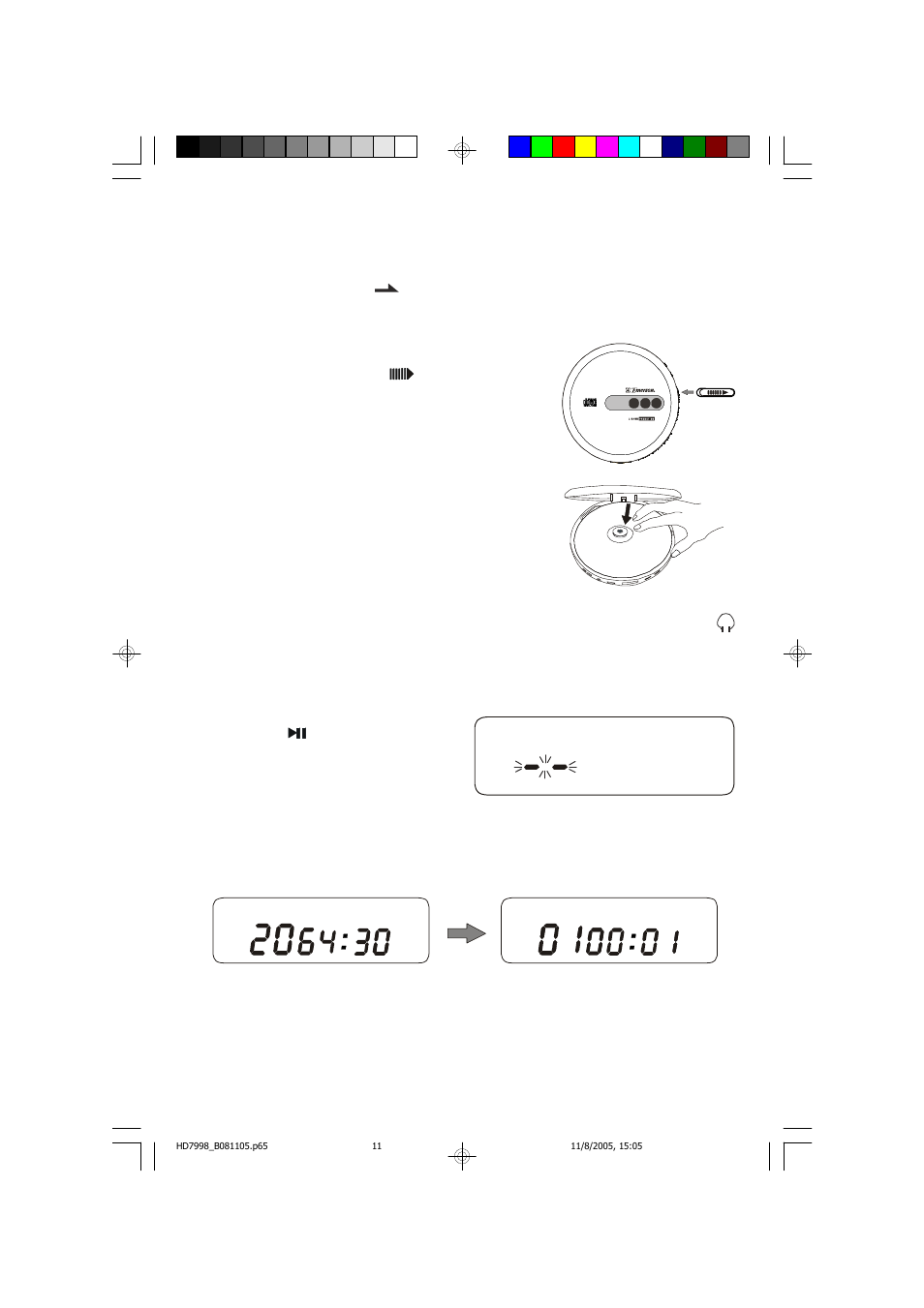 Normal cd playback | Emerson Radio HD7998 User Manual | Page 12 / 19