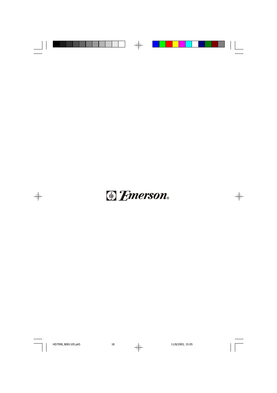 Emerson Radio HD7998 User Manual | Page 19 / 19