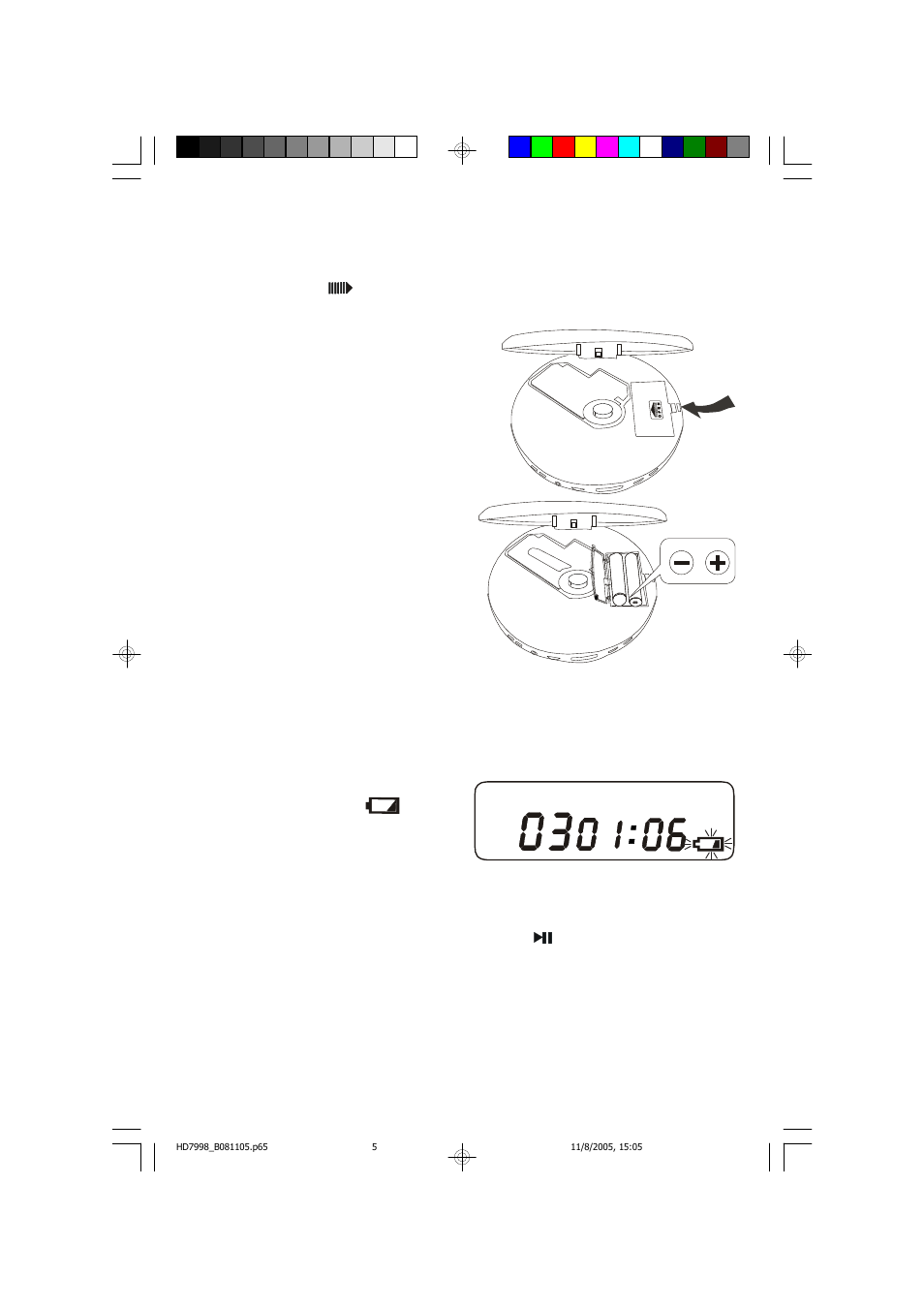 Installing the batteries, Replacing the batteries | Emerson Radio HD7998 User Manual | Page 6 / 19