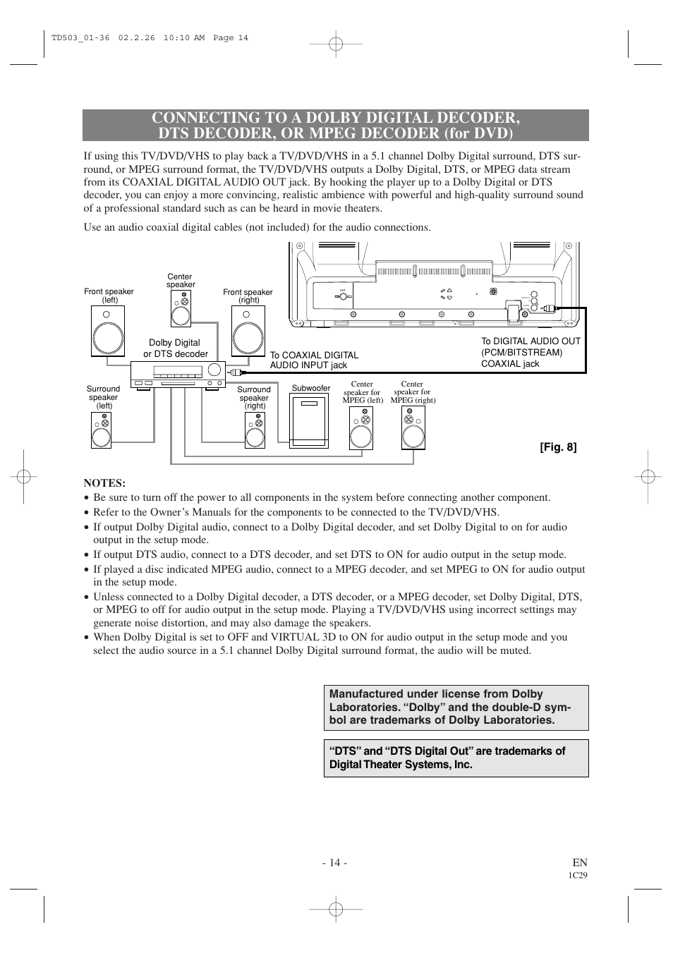 Emerson EWC19T2 User Manual | Page 14 / 64