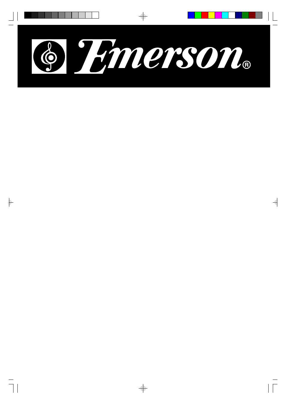 Emerson Radio RS1008 User Manual | 31 pages