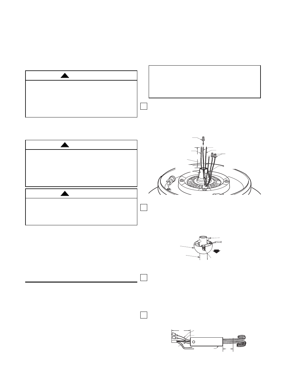 Electrical requirements, Uplight, Warning | Emerson CF2500HTW01 User Manual | Page 4 / 16