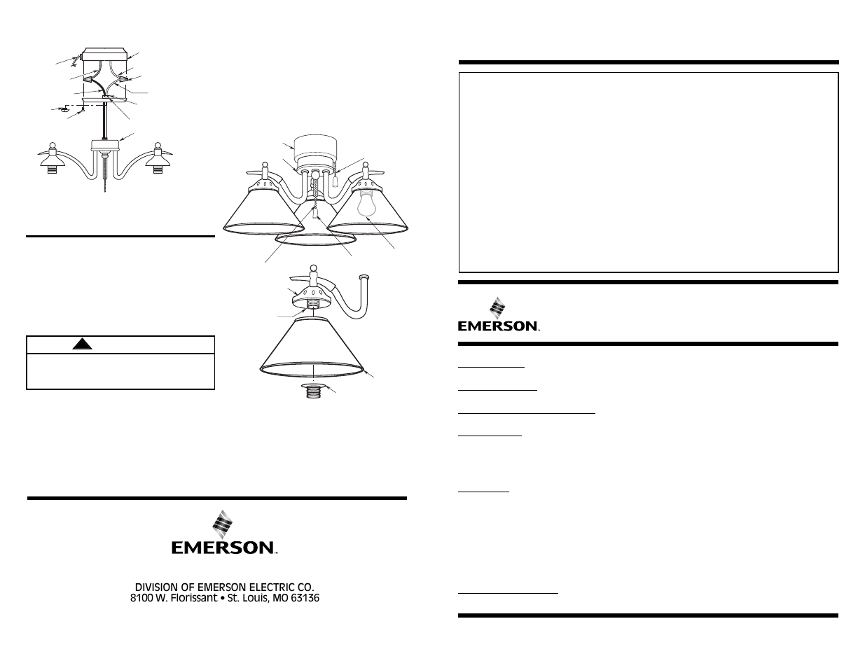 Emerson LK801 User Manual | 2 pages