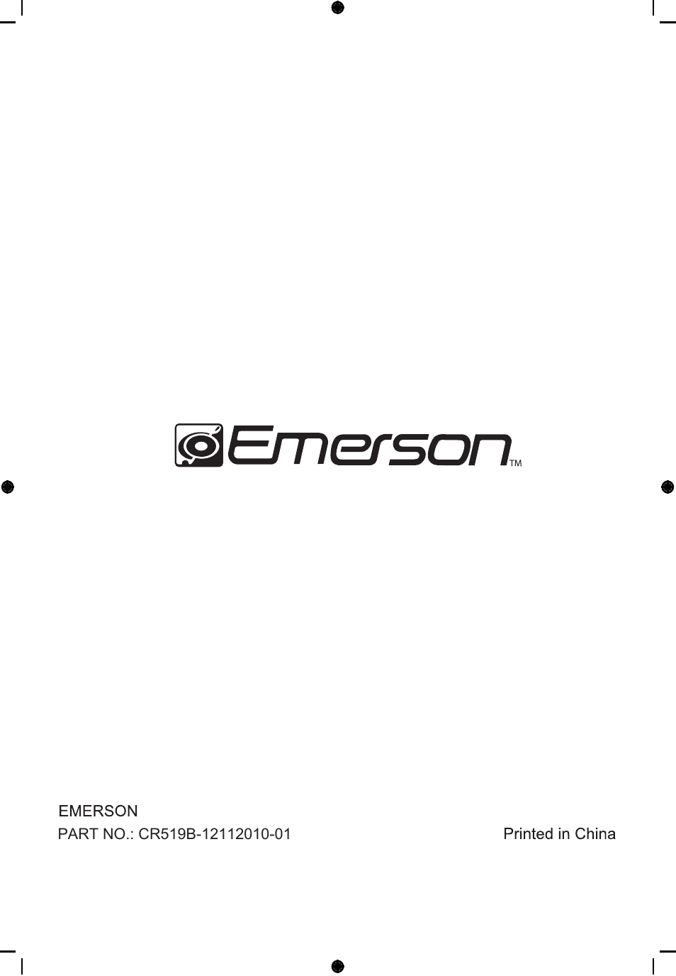 Emerson Radio CR519B User Manual | Page 12 / 12