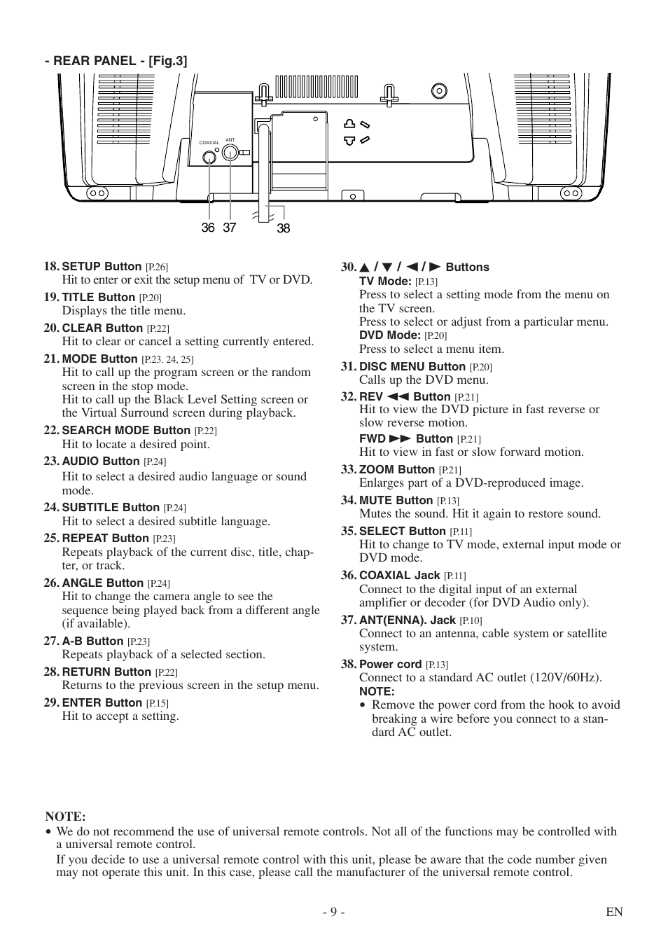 Emerson EWC20D5 User Manual | Page 9 / 40