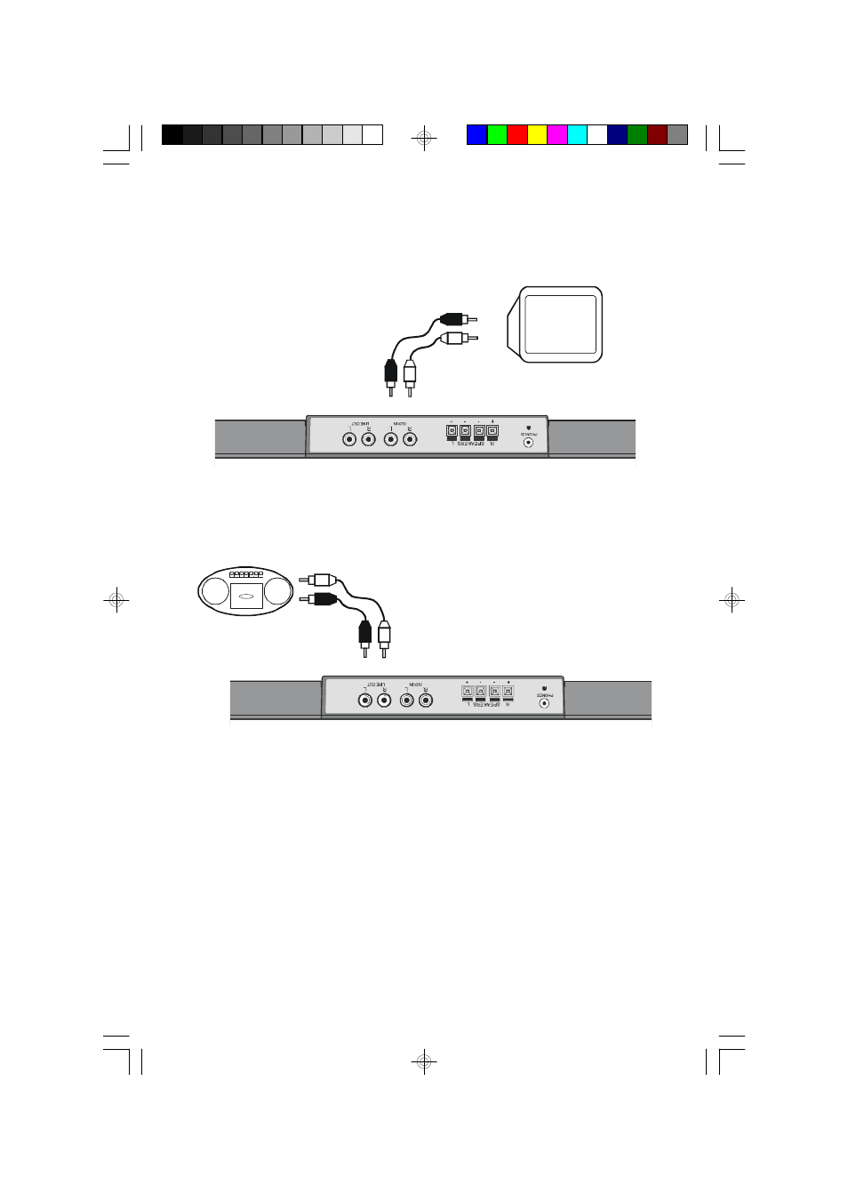 Connecting to external audio sources | Emerson Radio MS3105 User Manual | Page 8 / 39