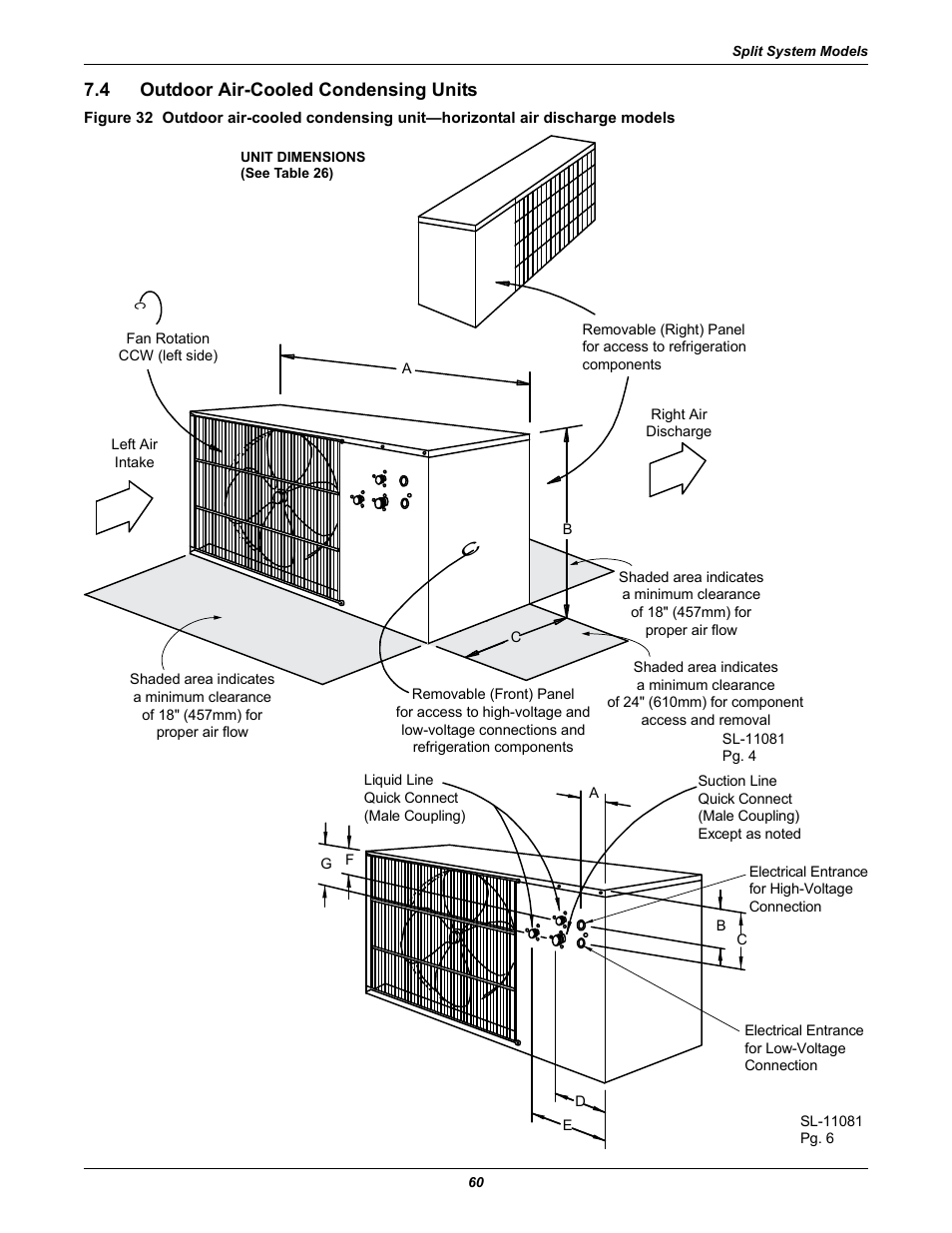 4 outdoor air-cooled condensing units, Outdoor air-cooled condensing units | Emerson 3000 User Manual | Page 66 / 88
