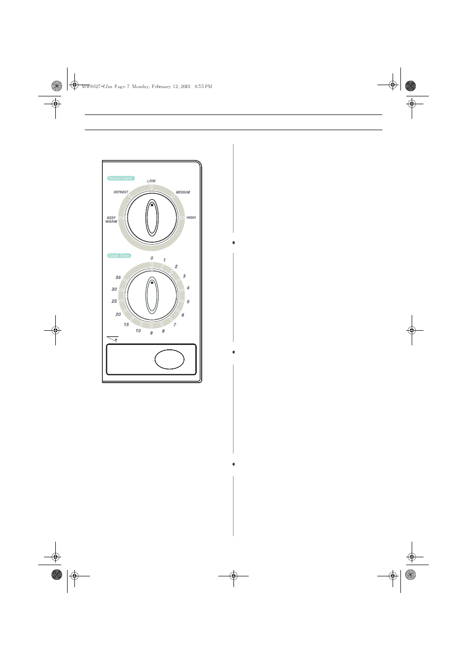 Operation guide | Emerson MW8627W User Manual | Page 7 / 20