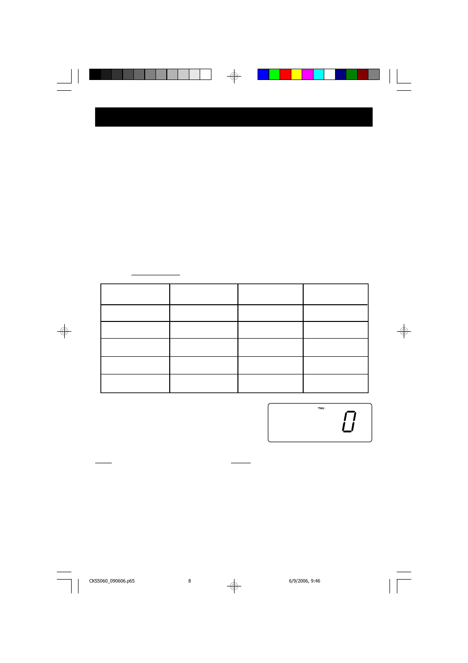 Setting the time, the first time | Emerson Radio CKS5060S User Manual | Page 9 / 24