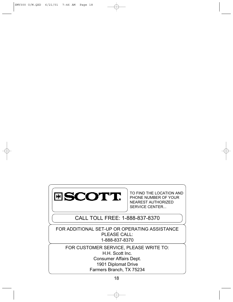 Emerson Radio SCOTT SMV300 User Manual | Page 19 / 21