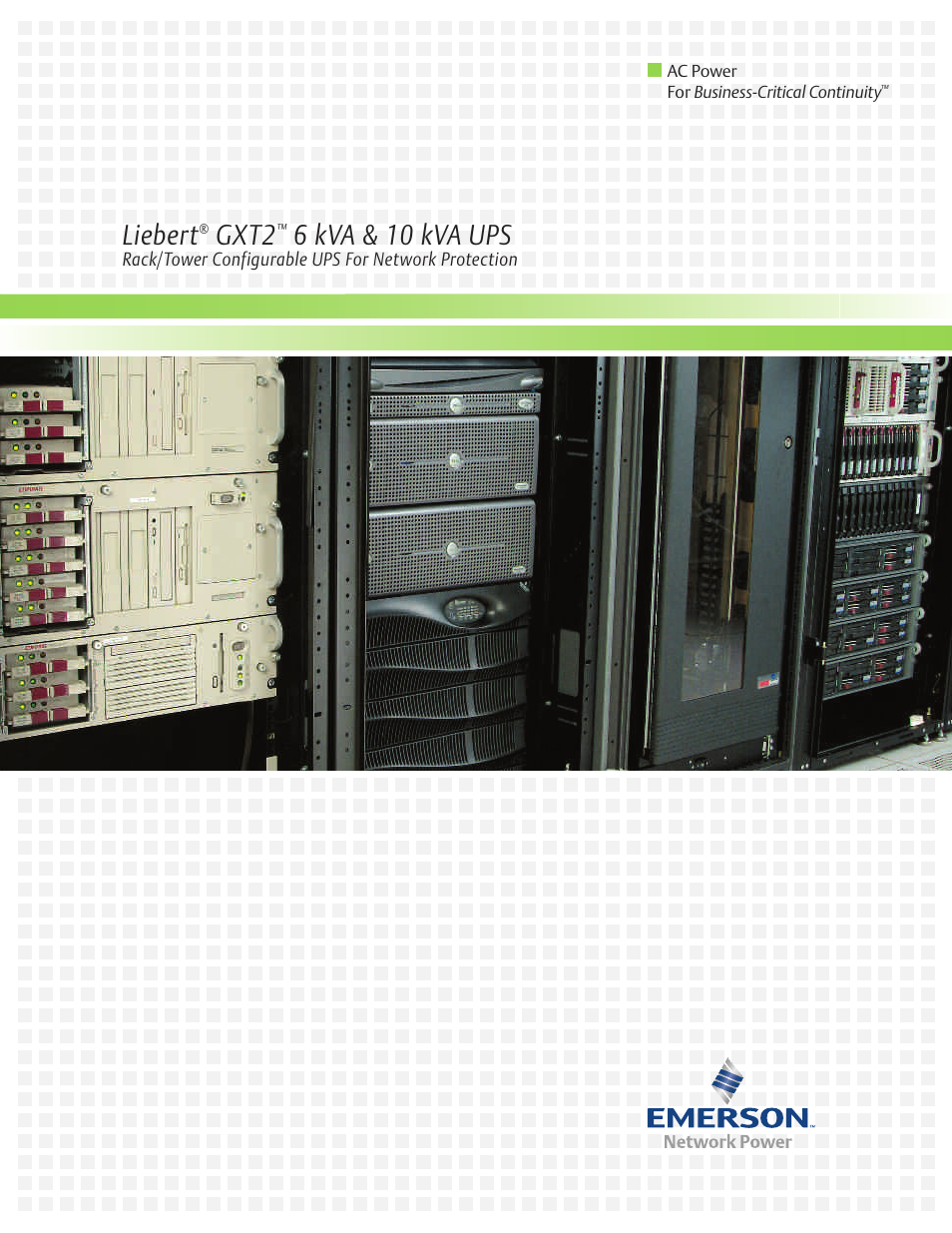 Emerson 6 kVA User Manual | 16 pages