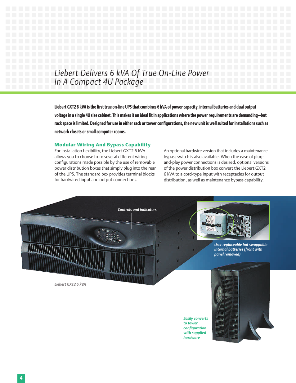 Emerson 6 kVA User Manual | Page 4 / 16
