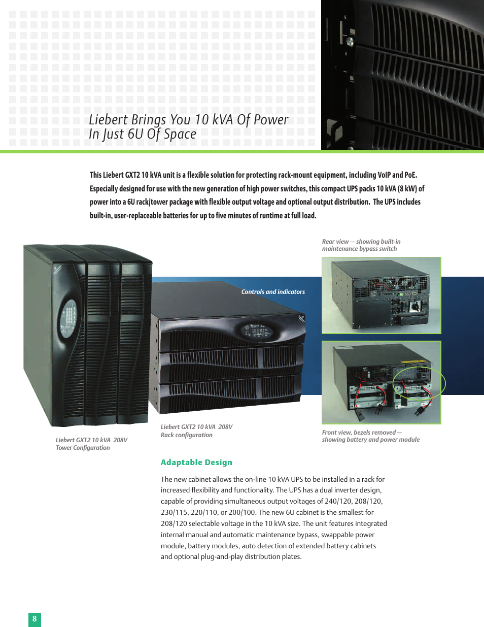 Emerson 6 kVA User Manual | Page 8 / 16