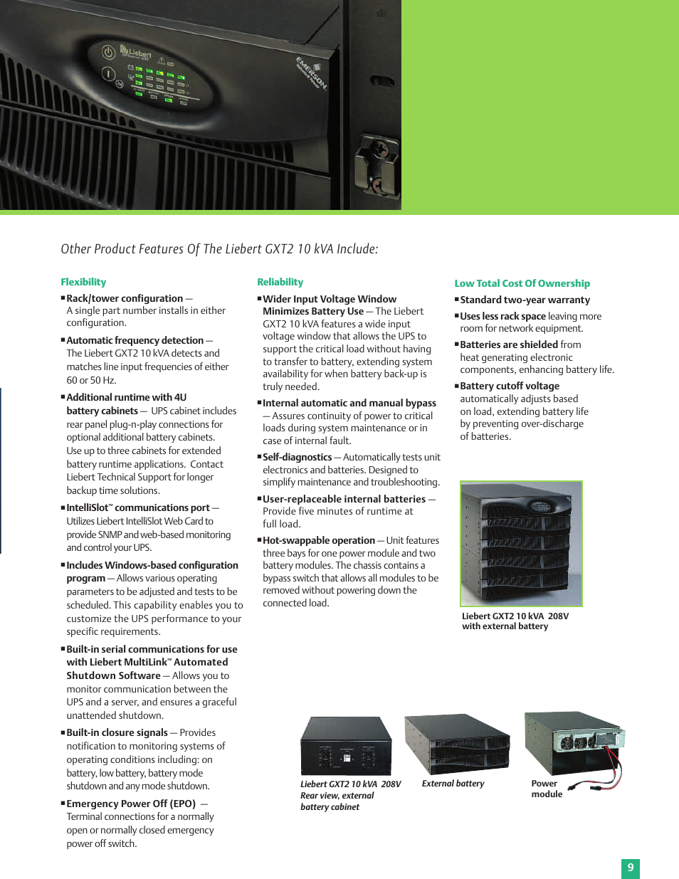 Emerson 6 kVA User Manual | Page 9 / 16