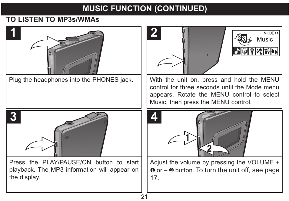Emerson Radio MP530 User Manual | Page 22 / 36