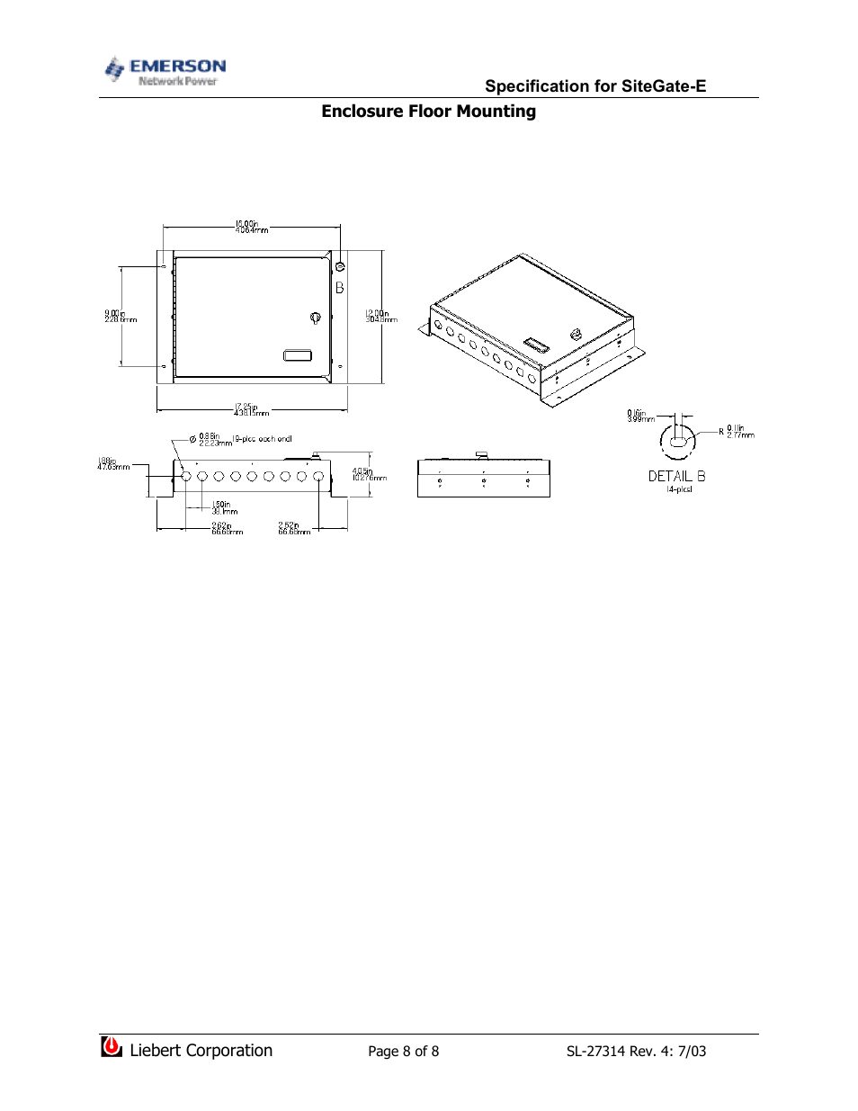 Emerson SiteGate-E ARC156 User Manual | Page 8 / 8