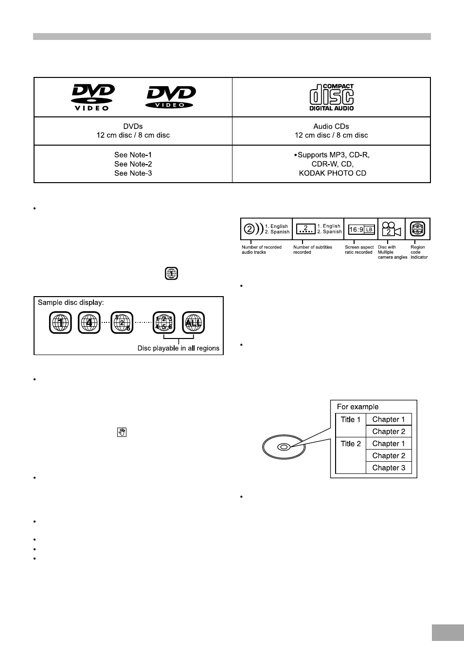 Types of discs that can be played on this system | Emerson SB325 User Manual | Page 13 / 36