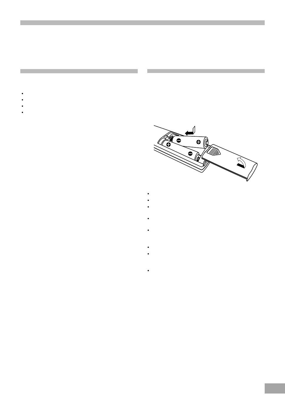 Inserting batteries into the remote control, Unpacking, Installation | Emerson SB325 User Manual | Page 15 / 36