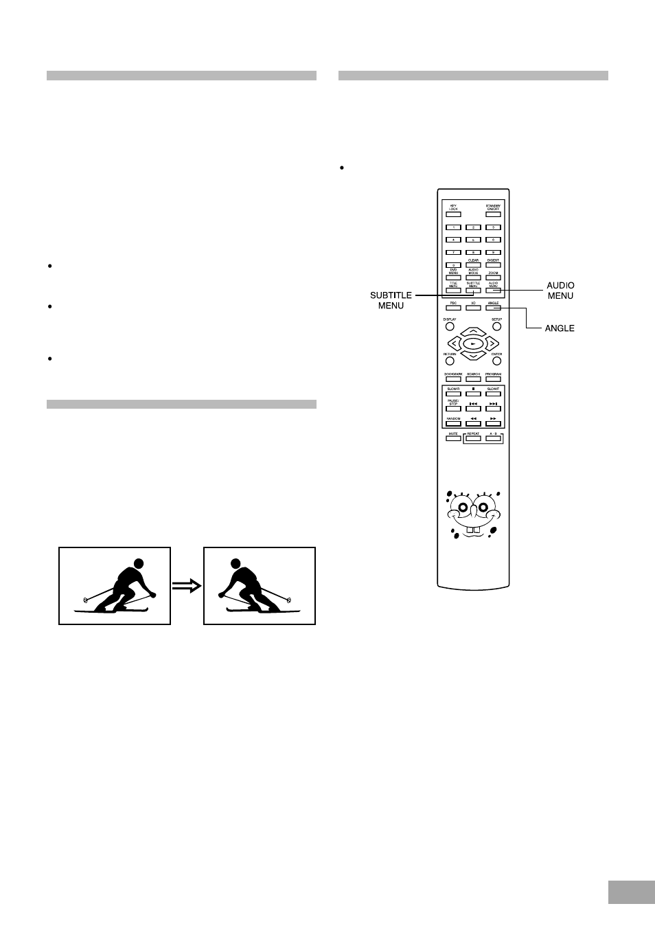 Convenient functions, Changing audio soundtrack language, Viewing from another angle | Clearing & displaying of subtitles | Emerson SB325 User Manual | Page 23 / 36