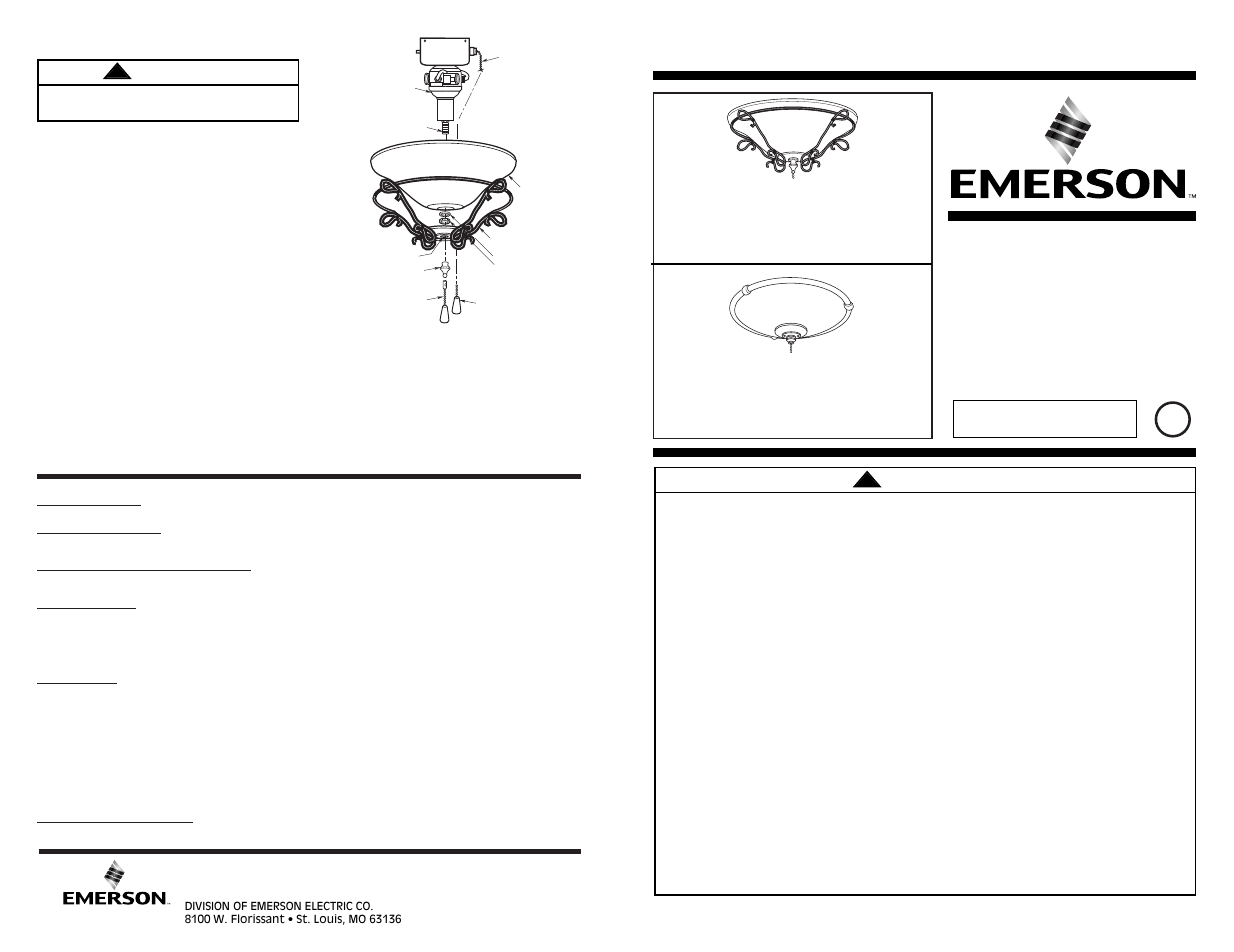 Emerson LK53 User Manual | 2 pages