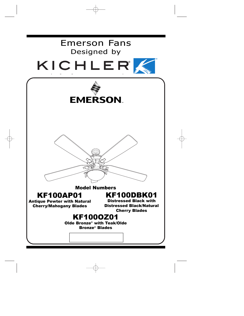 Emerson KF100AP01 User Manual | 16 pages